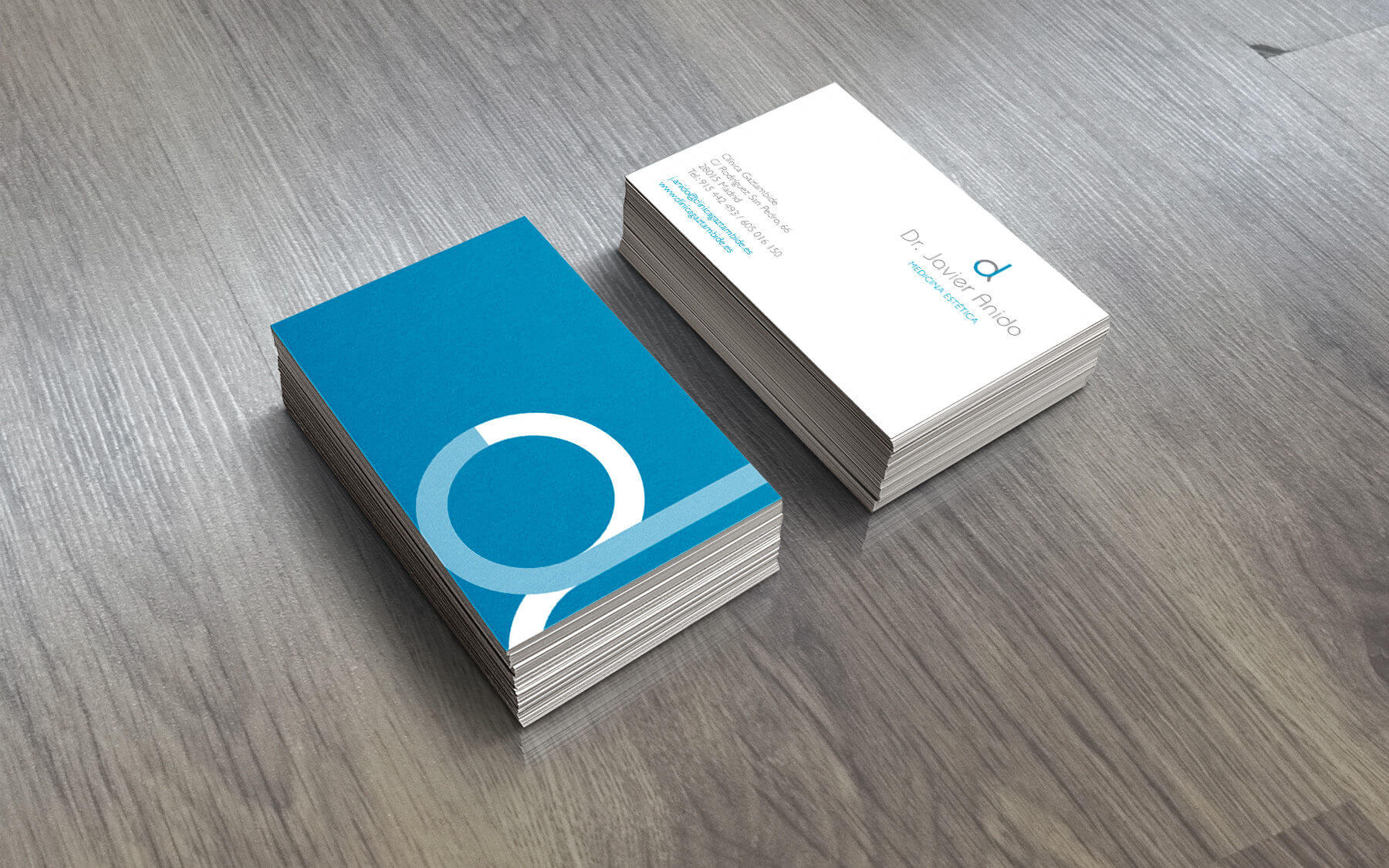 logotipo y tarjeta de visita, Dr. Javier Anido