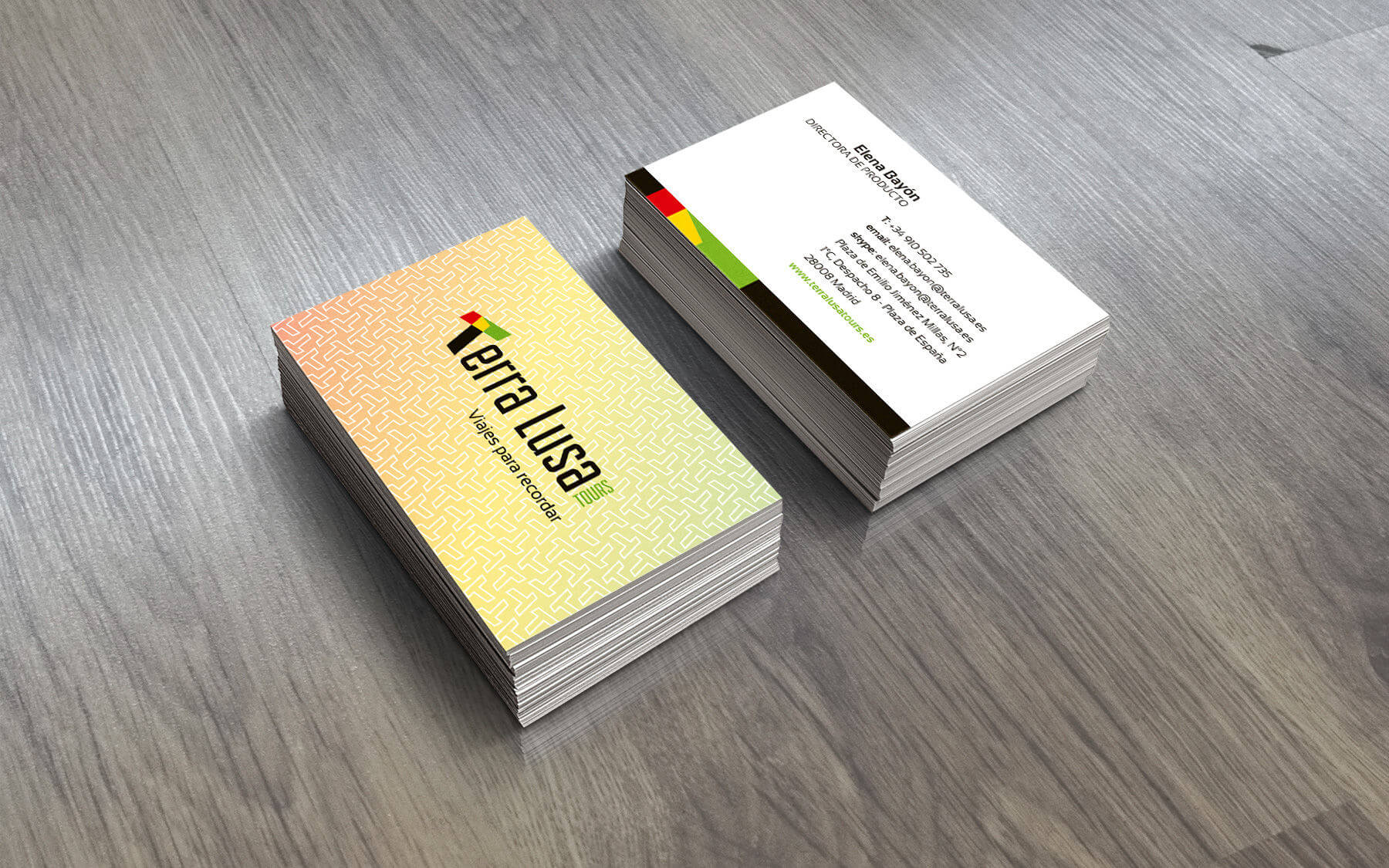 tarjeta de visita, TerraLusa Tours